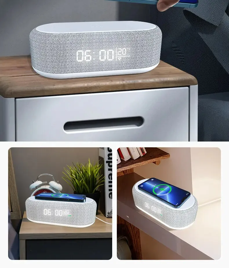 Wireless Charger Alarm Clock Time