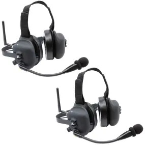 Wireless Double Talk Dual Headset Intercom System (Hands Free)